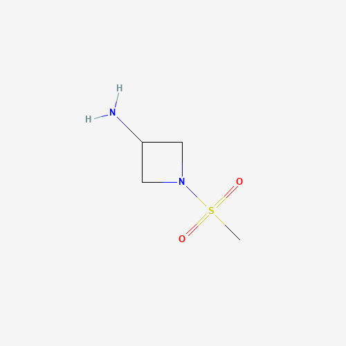 1-methylsulfonylazetidin-3-amine (CAS: 1340300-17-5) - Chemical Structure and Molecular Formula 