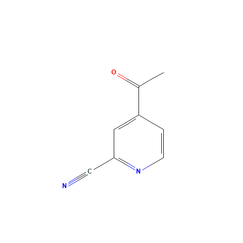 4-acetylpyridine-2-carbonitrile (CAS: 52689-18-6) - Chemical Structure and Molecular Formula 
