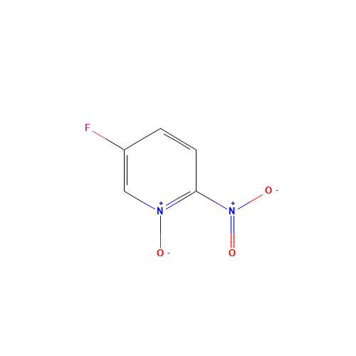 5-fluoro-2-nitro-1-oxidopyridin-1-ium (CAS: 935753-02-9) - Chemical Structure and Molecular Formula 