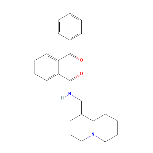 N-(2,3,4,6,7,8,9,9a-octahydro-1H-quinolizin-1-ylmethyl)-2-benzoylbenzamide (CAS: 716343-13-4) - Related Chemical Product