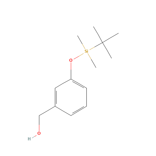 [3-[tert-butyl(dimethyl)silyl]oxyphenyl]methanol (CAS: 96013-77-3) - Chemical Structure and Molecular Formula 