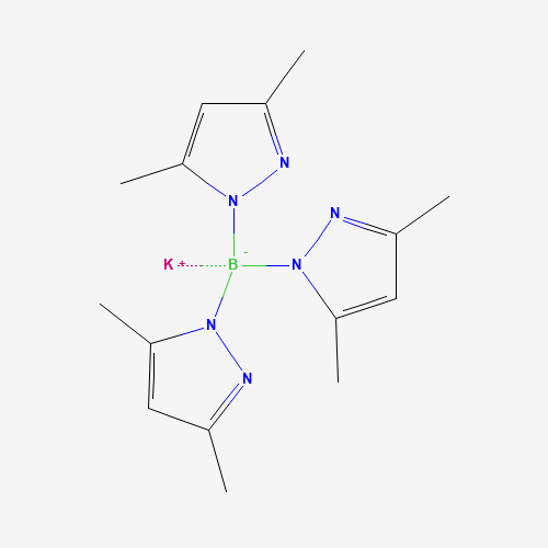 potassium;tris(3,5-dimethylpyrazol-1-yl)boron(1-) (CAS: 17567-17-8) - Chemical Structure and Molecular Formula 