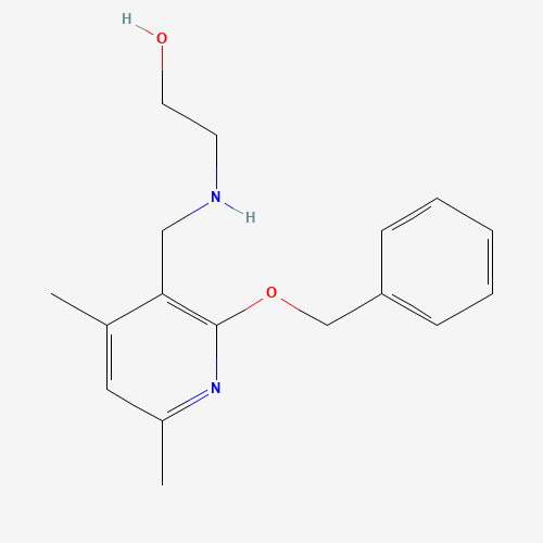 2-[(4,6-dimethyl-2-phenylmethoxypyridin-3-yl)methylamino]ethanol (CAS: 1616288-89-1) - Chemical Structure and Molecular Formula 