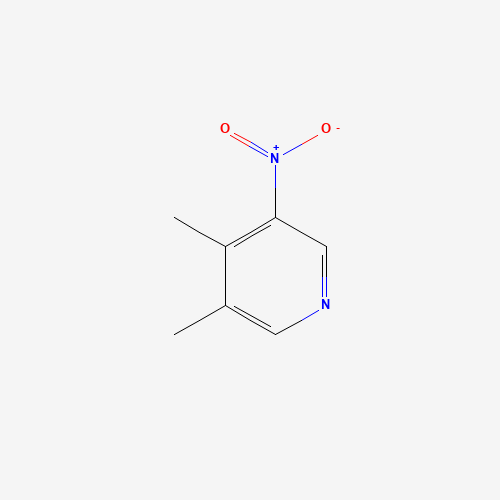 3,4-dimethyl-5-nitropyridine (CAS: 65169-36-0) - Chemical Structure and Molecular Formula 