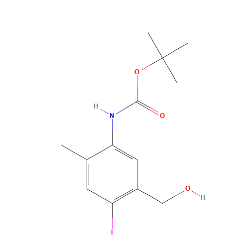 tert-butyl N-[5-(hydroxymethyl)-4-iodo-2-methylphenyl]carbamate (CAS: 885608-81-1) - Related Chemical Product
