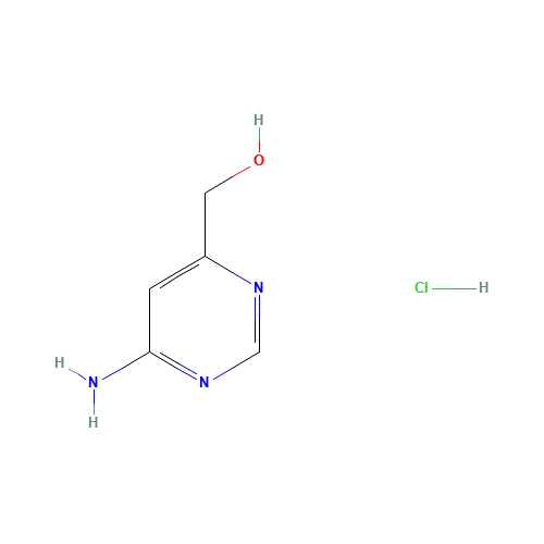 (6-aminopyrimidin-4-yl)methanol;hydrochloride (CAS: 1365991-89-4) - Chemical Structure and Molecular Formula 
