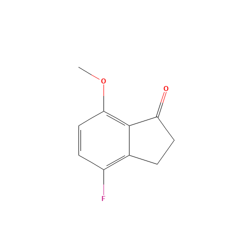 4-fluoro-7-methoxy-2,3-dihydroinden-1-one (CAS: 127033-13-0) - Chemical Structure and Molecular Formula 