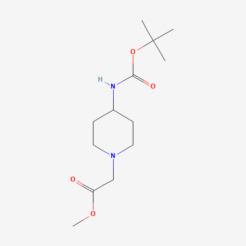 methyl 2-[4-[(2-methylpropan-2-yl)oxycarbonylamino]piperidin-1-yl]acetate (CAS: 179688-99-4) - Related Chemical Product