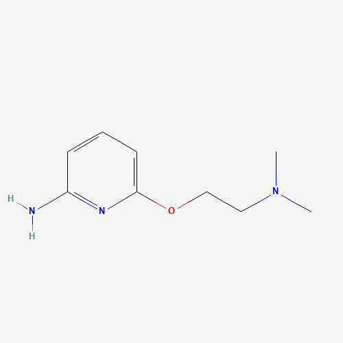 6-[2-(dimethylamino)ethoxy]pyridin-2-amine (CAS: 400775-62-4) - Chemical Structure and Molecular Formula 