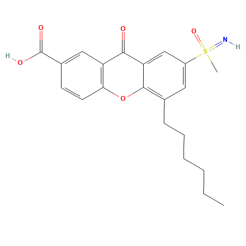 5-hexyl-7-(methylsulfonimidoyl)-9-oxoxanthene-2-carboxylic acid (CAS: 58761-87-8) - Related Chemical Product