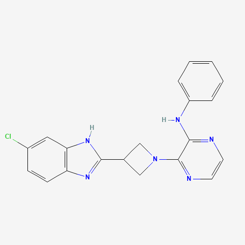 3-[3-(6-chloro-1H-benzimidazol-2-yl)azetidin-1-yl]-N-phenylpyrazin-2-amine (CAS: 1350354-85-6) - Related Chemical Product