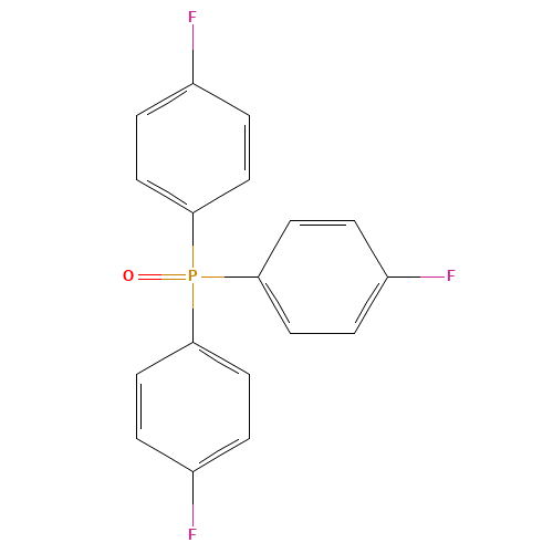 1-bis(4-fluorophenyl)phosphoryl-4-fluorobenzene (CAS: 18437-79-1) - Chemical Structure and Molecular Formula 