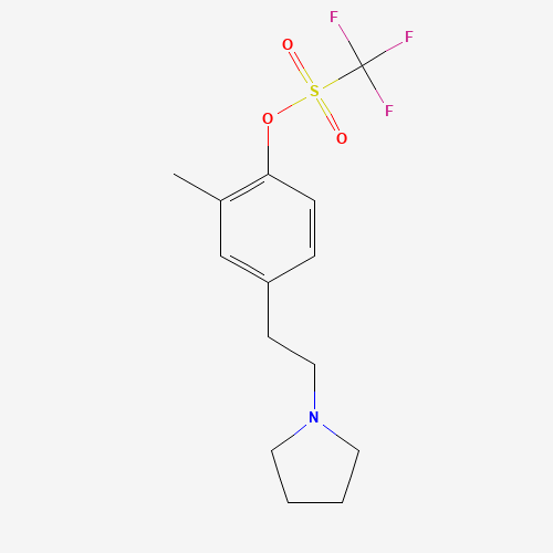 [2-methyl-4-(2-pyrrolidin-1-ylethyl)phenyl] trifluoromethanesulfonate (CAS: 1147391-68-1) - Related Chemical Product