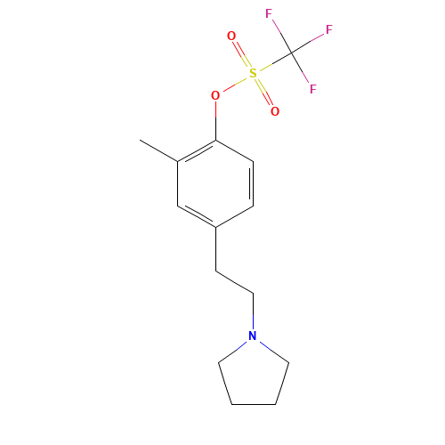 [2-methyl-4-(2-pyrrolidin-1-ylethyl)phenyl] trifluoromethanesulfonate (CAS: 1147391-68-1) - Related Chemical Product