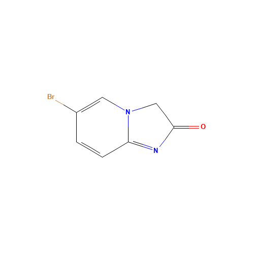 6-bromo-3H-imidazo[1,2-a]pyridin-2-one (CAS: 886436-47-1) - Chemical Structure and Molecular Formula 