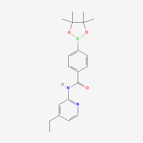 N-(4-ethylpyridin-2-yl)-4-(4,4,5,5-tetramethyl-1,3,2-dioxaborolan-2-yl)benzamide (CAS: 1418307-36-4) - Related Chemical Product