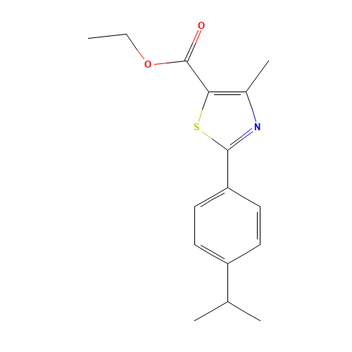 ethyl 4-methyl-2-(4-propan-2-ylphenyl)-1,3-thiazole-5-carboxylate (CAS: 343322-54-3) - Related Chemical Product