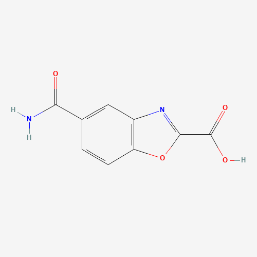 5-carbamoyl-1,3-benzoxazole-2-carboxylic acid (CAS: 1227406-91-8) - Chemical Structure and Molecular Formula 