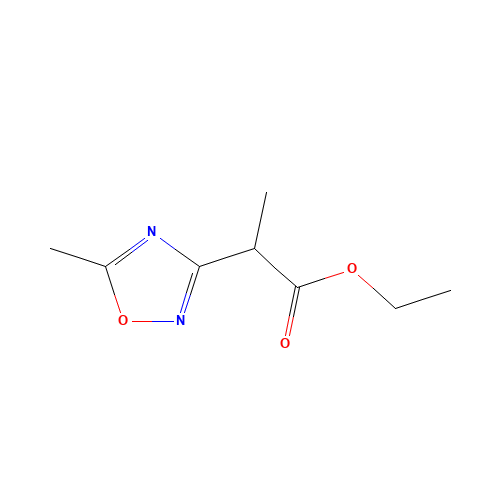 ethyl 2-(5-methyl-1,2,4-oxadiazol-3-yl)propanoate (CAS: 168704-76-5) - Related Chemical Product