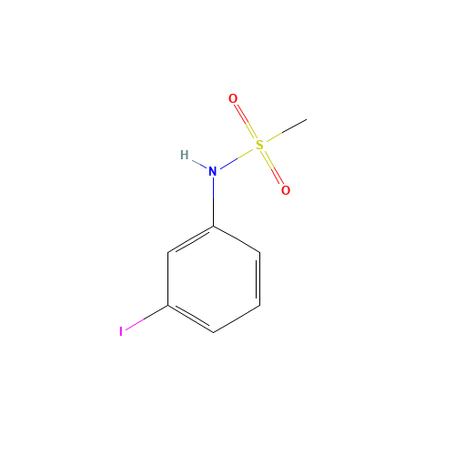 N-(3-iodophenyl)methanesulfonamide (CAS: 180530-10-3) - Chemical Structure and Molecular Formula 