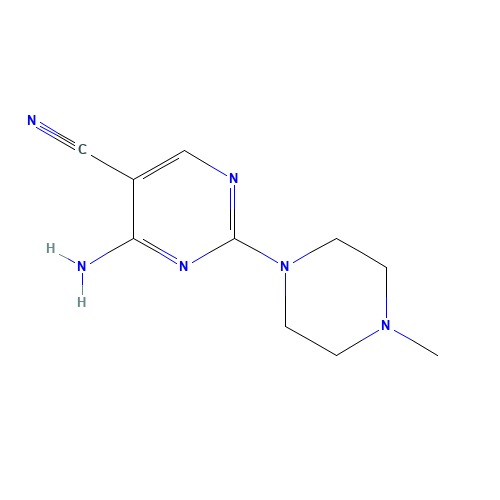 4-amino-2-(4-methylpiperazin-1-yl)pyrimidine-5-carbonitrile (CAS: 103151-40-2) - Related Chemical Product