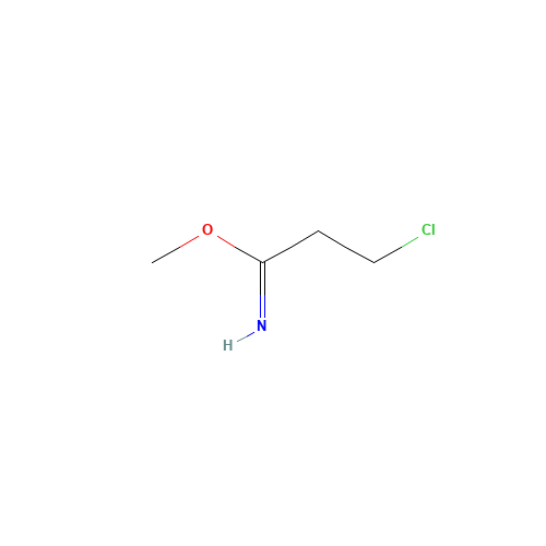 methyl 3-chloropropanimidate (CAS: 84762-89-0) - Chemical Structure and Molecular Formula 