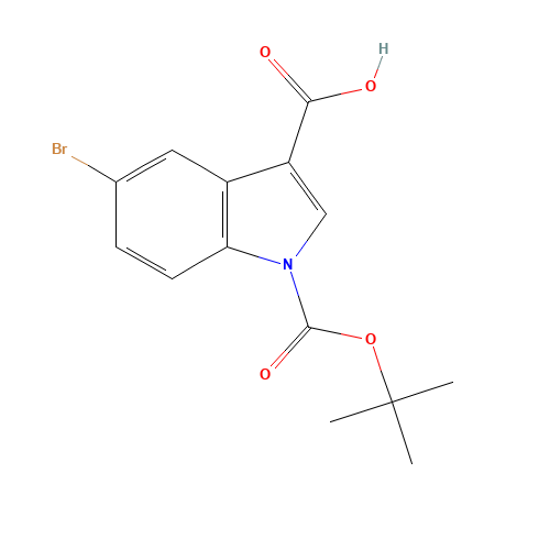 5-bromo-1-[(2-methylpropan-2-yl)oxycarbonyl]indole-3-carboxylic acid (CAS: 852180-98-4) - Related Chemical Product
