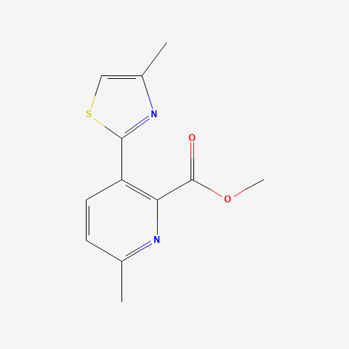 methyl 6-methyl-3-(4-methyl-1,3-thiazol-2-yl)pyridine-2-carboxylate (CAS: 1228430-70-3) - Related Chemical Product