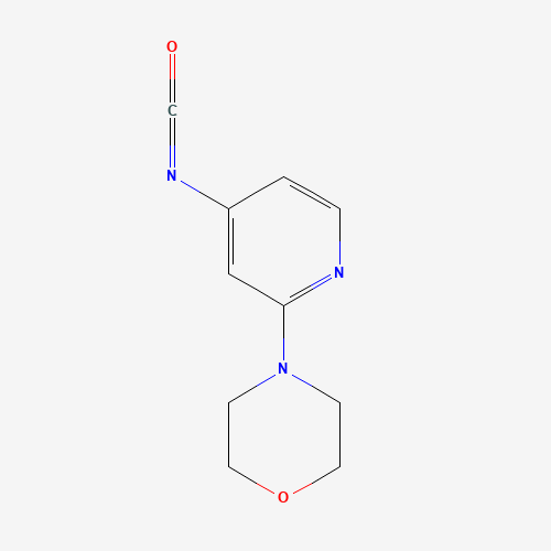 4-(4-isocyanatopyridin-2-yl)morpholine (CAS: 876316-43-7) - Chemical Structure and Molecular Formula 