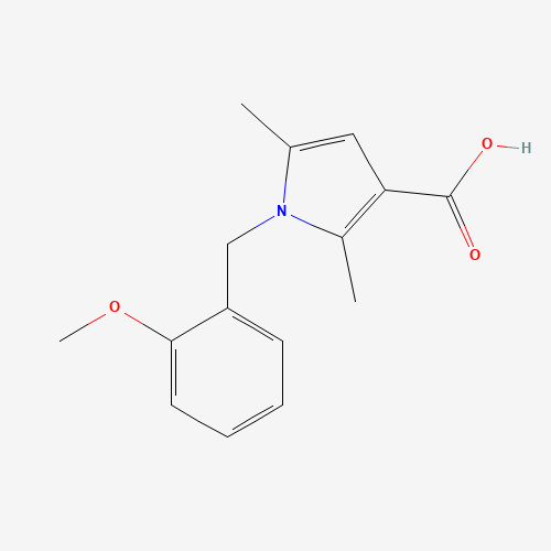1-[(2-methoxyphenyl)methyl]-2,5-dimethylpyrrole-3-carboxylic acid (CAS: 1019114-51-2) - Related Chemical Product