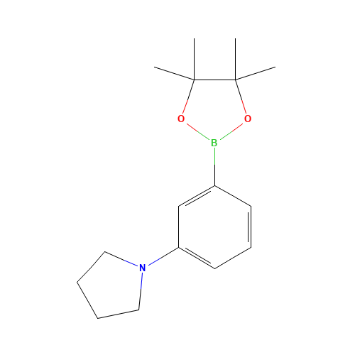 1-[3-(4,4,5,5-tetramethyl-1,3,2-dioxaborolan-2-yl)phenyl]pyrrolidine (CAS: 857283-63-7) - Related Chemical Product
