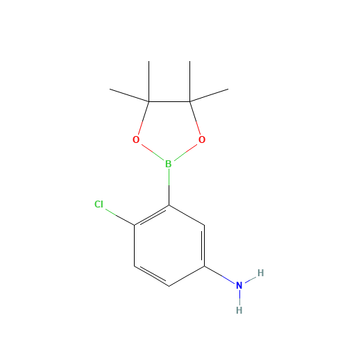 4-chloro-3-(4,4,5,5-tetramethyl-1,3,2-dioxaborolan-2-yl)aniline (CAS: 1350842-61-3) - Related Chemical Product