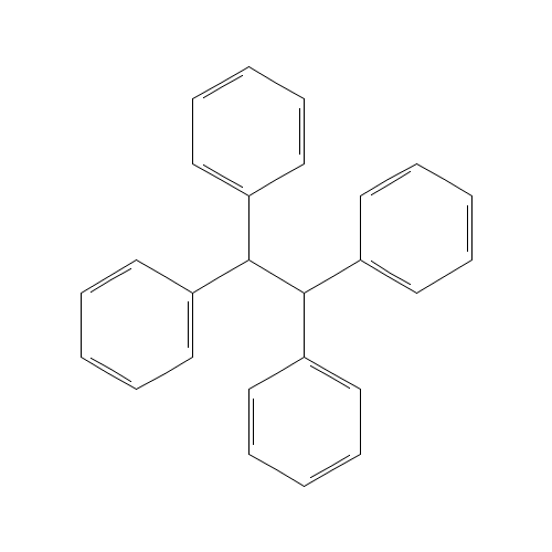 1,2,2-triphenylethylbenzene (CAS: 632-50-8) - Chemical Structure and Molecular Formula 