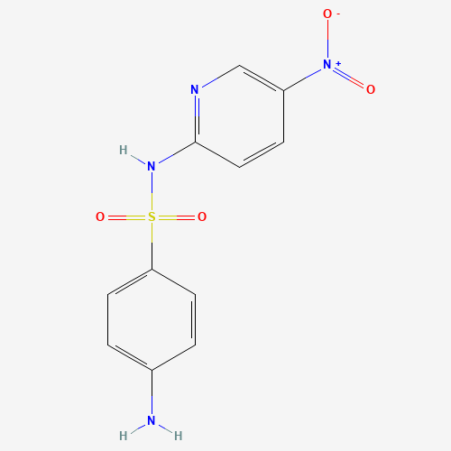 4-amino-N-(5-nitropyridin-2-yl)benzenesulfonamide (CAS: 39588-36-8) - Chemical Structure and Molecular Formula 