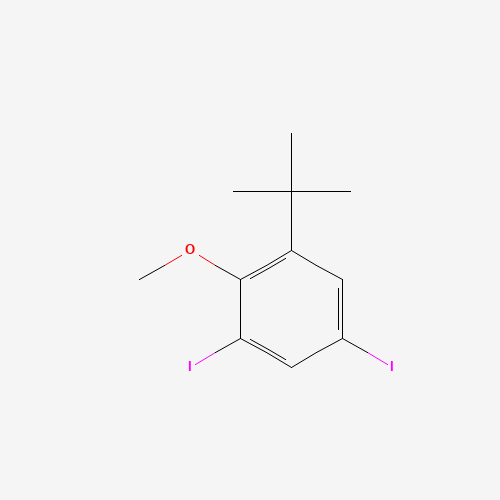 1-tert-butyl-3,5-diiodo-2-methoxybenzene (CAS: 1132940-51-2) - Related Chemical Product
