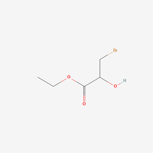 ethyl 3-bromo-2-hydroxypropanoate (CAS: 92234-23-6) - Chemical Structure and Molecular Formula 