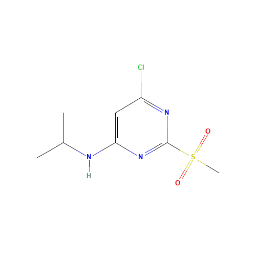 6-chloro-2-methylsulfonyl-N-propan-2-ylpyrimidin-4-amine (CAS: 1289386-49-7) - Related Chemical Product