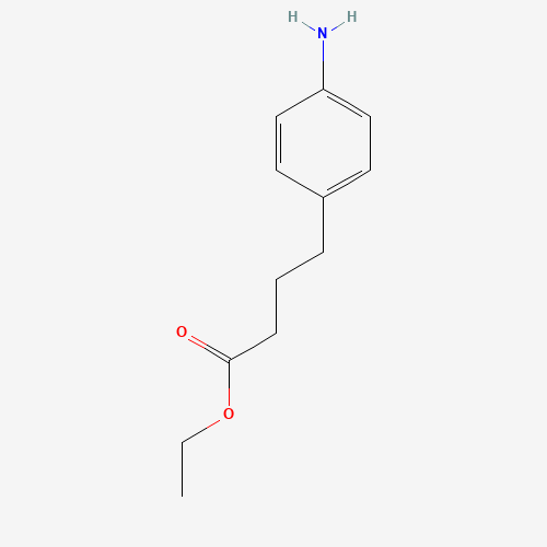 ethyl 4-(4-aminophenyl)butanoate (CAS: 15116-32-2) - Chemical Structure and Molecular Formula 