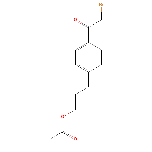 3-[4-(2-bromoacetyl)phenyl]propyl acetate (CAS: 1361414-38-1) - Related Chemical Product