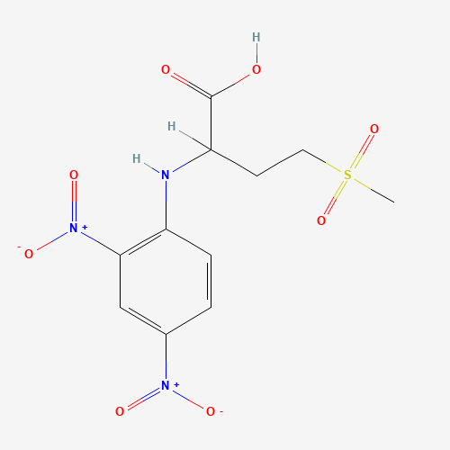 2-(2,4-dinitroanilino)-4-methylsulfonylbutanoic acid (CAS: 16068-18-1) - Chemical Structure and Molecular Formula 