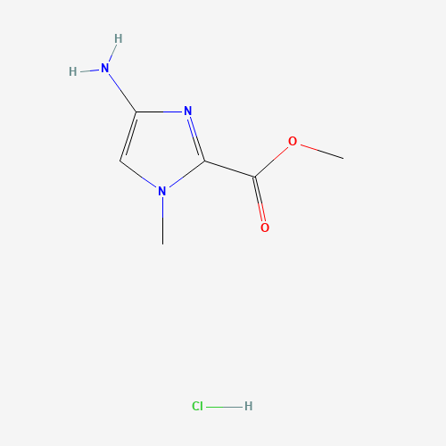 methyl 4-amino-1-methylimidazole-2-carboxylate;hydrochloride (CAS: 480433-71-4) - Chemical Structure and Molecular Formula 