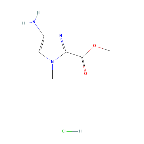 methyl 4-amino-1-methylimidazole-2-carboxylate;hydrochloride (CAS: 480433-71-4) - Chemical Structure and Molecular Formula 