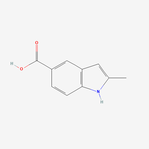 2-methyl-1H-indole-5-carboxylic acid (CAS: 496946-80-6) - Chemical Structure and Molecular Formula 