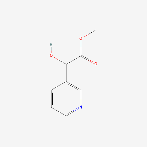 methyl 2-hydroxy-2-pyridin-3-ylacetate (CAS: 155705-86-5) - Chemical Structure and Molecular Formula 