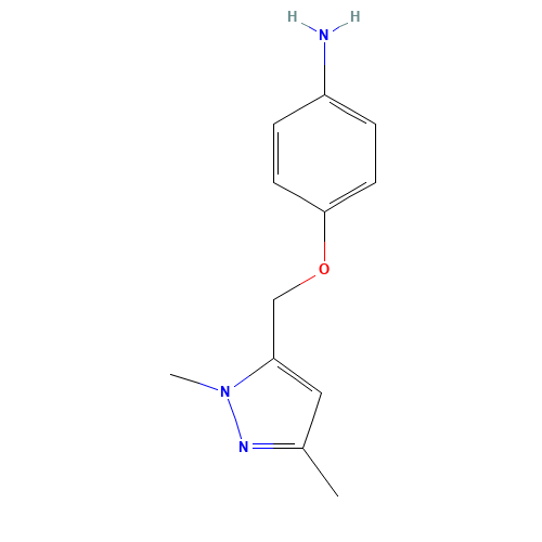 4-[(2,5-dimethylpyrazol-3-yl)methoxy]aniline (CAS: 1146853-32-8) - Related Chemical Product