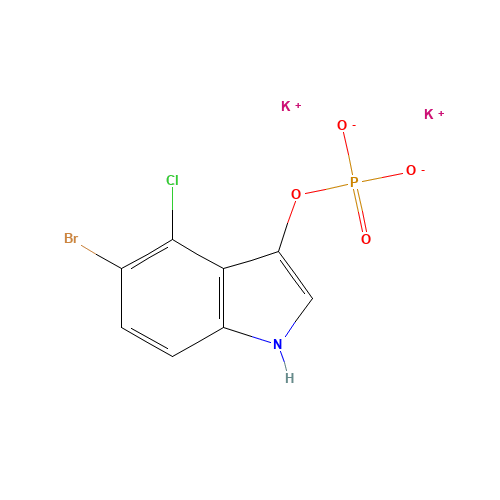 dipotassium;(5-bromo-4-chloro-1H-indol-3-yl) phosphate (CAS: 102185-49-9) - Related Chemical Product