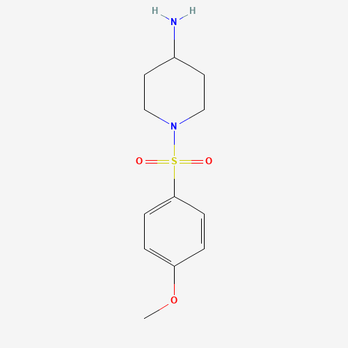 1-(4-methoxyphenyl)sulfonylpiperidin-4-amine (CAS: 728015-65-4) - Chemical Structure and Molecular Formula 