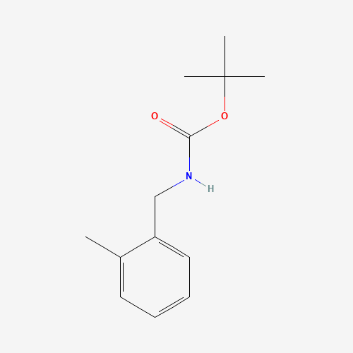 tert-butyl N-[(2-methylphenyl)methyl]carbamate (CAS: 138350-83-1) - Chemical Structure and Molecular Formula 