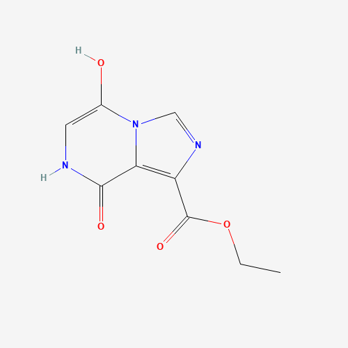 ethyl 5-hydroxy-8-oxo-7H-imidazo[1,5-a]pyrazine-1-carboxylate (CAS: 1256633-37-0) - Chemical Structure and Molecular Formula 