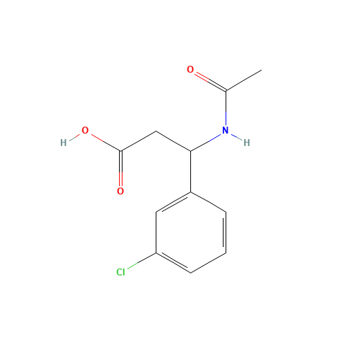 3-acetamido-3-(3-chlorophenyl)propanoic acid (CAS: 886363-77-5) - Related Chemical Product